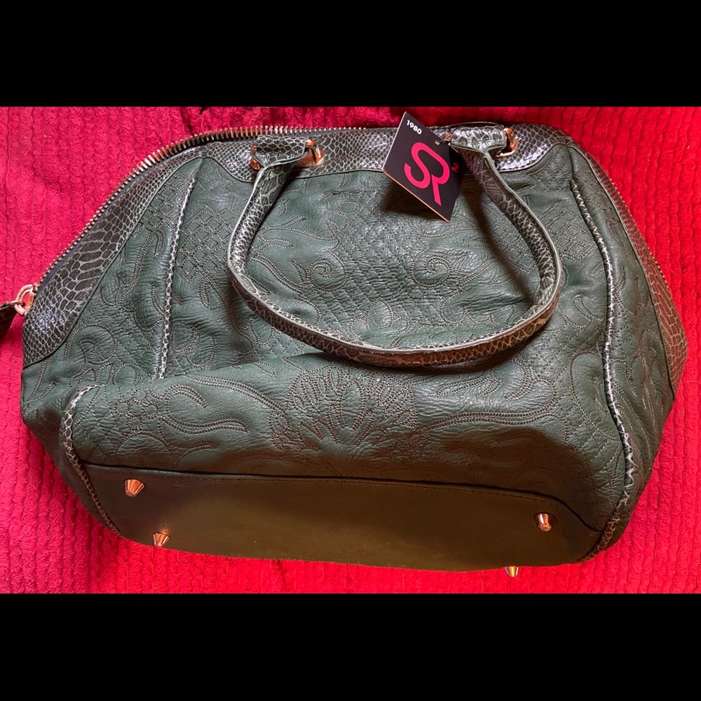 Sondra Roberts SR2 1980 Large croc skin handbag